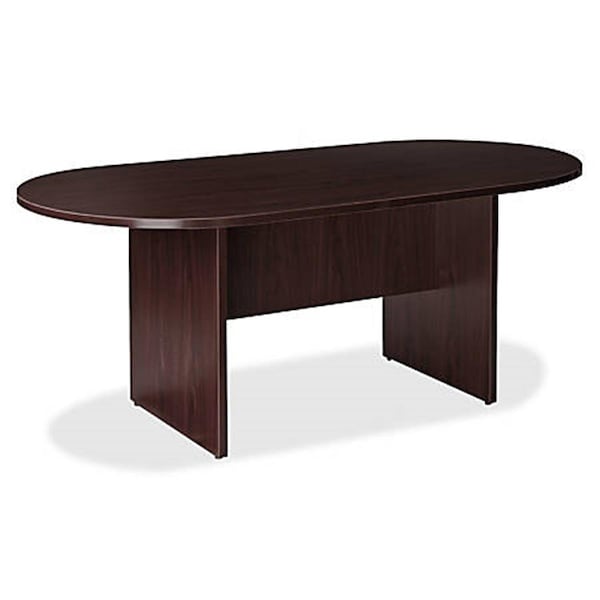 Lorell Prominence 2.0 Series Racetrack Conference Table TopEspresso LLRPRT4896ES - main